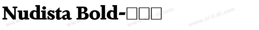 Nudista Bold字体转换